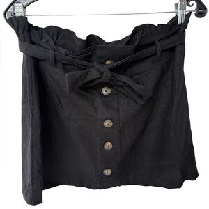 Ardene Charcoal Skirt with Button Detail